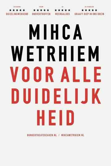 Micha Wertheim: Voor Alle Duidelijkheid Poster