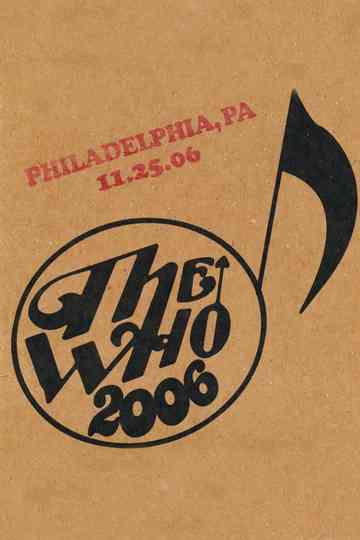 The Who Philadelphia 11252006 Poster