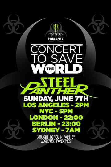 Steel Panther - Concert To Save The World Poster