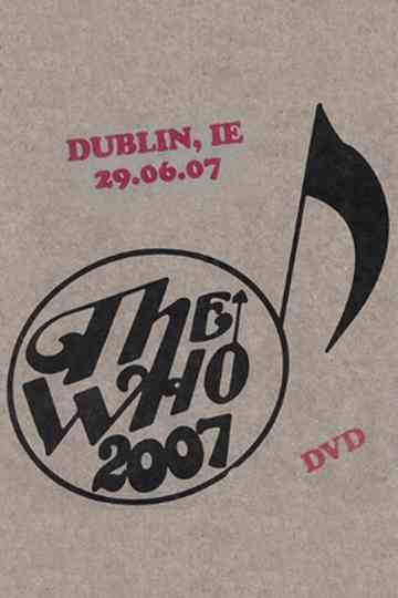 The Who Dublin 6292007 Poster