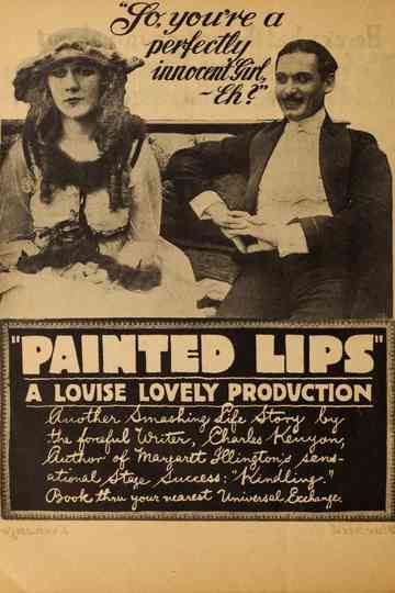 Painted Lips Poster