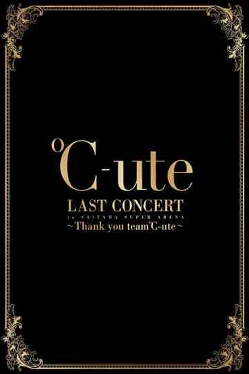 ℃-ute 2017 Summer Last Concert in Saitama Super Arena ~Thank you team ℃-ute~ Poster