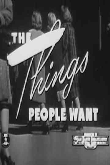 The Things People Want Poster