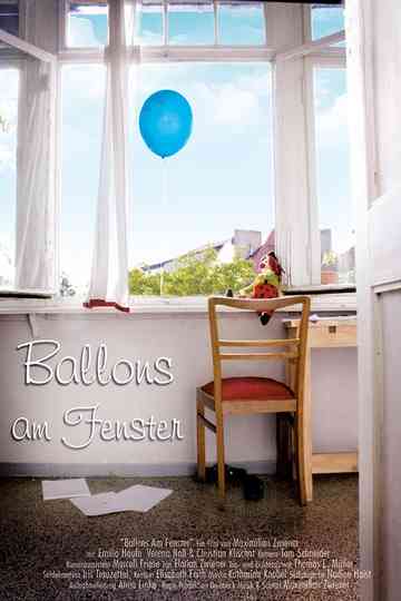 Ballons am Fenster Poster