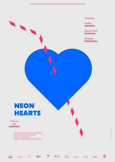 Neon Hearts Poster