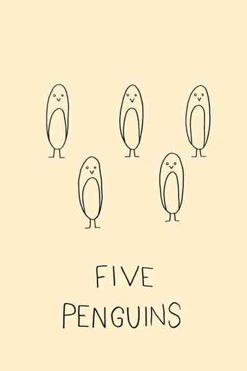 Five Penguins Poster