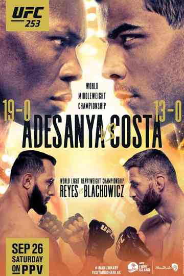 UFC 253: Adesanya vs. Costa - Early Prelims Poster
