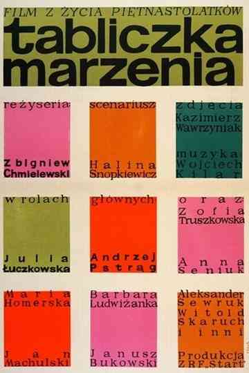 Tabliczka marzenia Poster