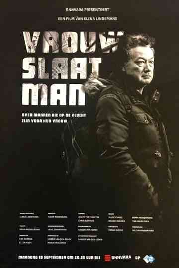 Vrouw slaat man Poster