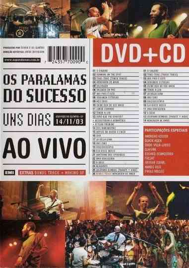 Paralamas do Sucesso  Uns dias Ao Vivo poster