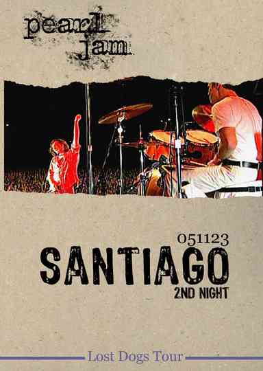 Pearl Jam Live Santiago 2nd Night 2005 Poster