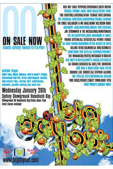 Nine Inch Nails Live At Big Day Out Sydney 2000 Poster