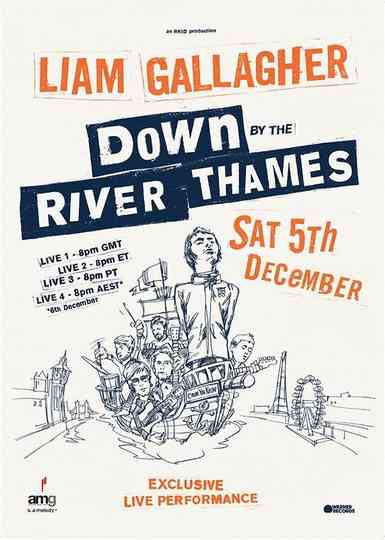 Liam Gallagher Down by the River Thames Poster