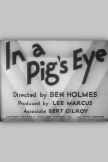 In a Pig's Eye