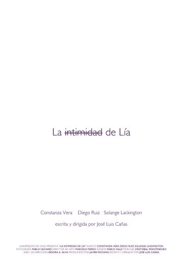 La intimidad de Lía