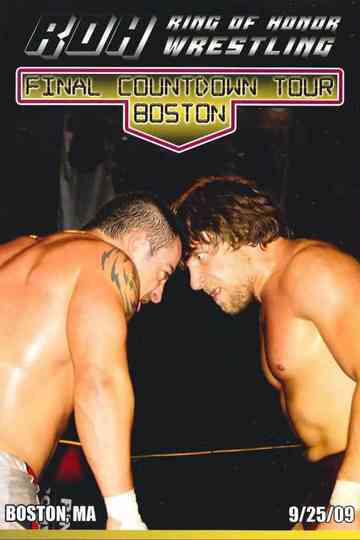 ROH The Final Countdown Tour  Boston Poster