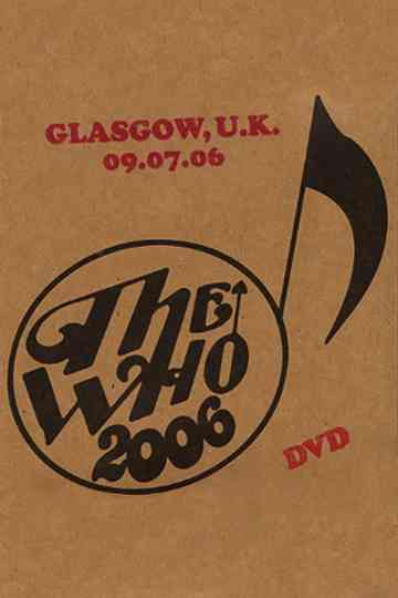 The Who Glasgow 792006 Poster