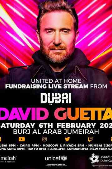 David Guetta | United at Home - Fundraising Live from Burj Al Arab Jumeirah, Dubai Poster