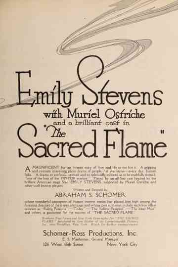 The Sacred Flame Poster
