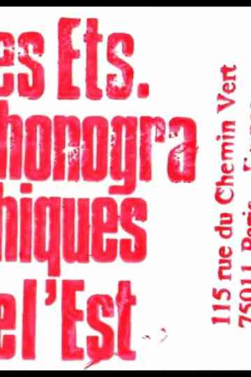 Les Établissements Phonographiques de lEst Poster