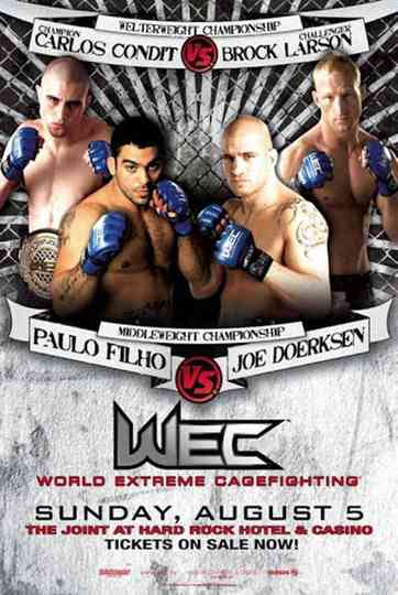WEC 29 Condit vs Larson Poster