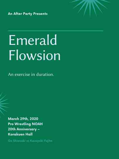 Emerald Flowsion Poster