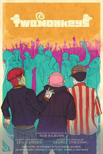 Two Monkeys Poster