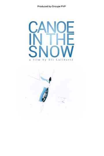 Canoe in the Snow Poster