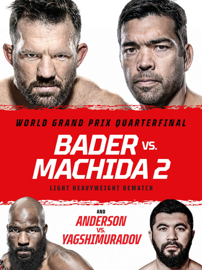 Bellator 256 Bader vs Machida 2 Poster