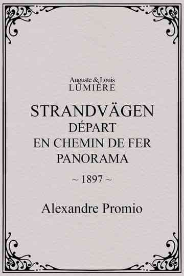 Saltsjöbaden : départ en chemin de fer, panorama poster