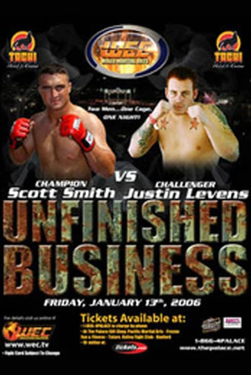 WEC 18 Unfinished Business Poster