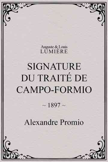 Signature du traité de CampoFormio Poster