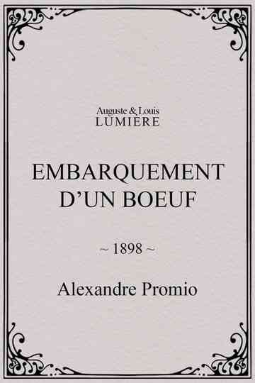 Embarquement d’un boeuf poster