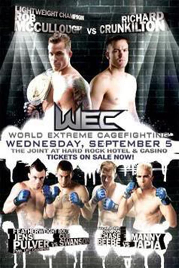 WEC 30: McCullough vs. Crunkilton Poster