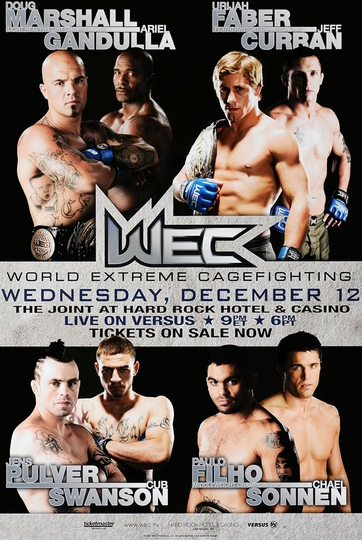 WEC 31: Faber vs. Curran Poster