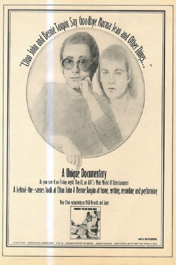 Elton John and Bernie Taupin Say Goodbye Norma Jean and Other Things Poster