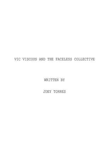 Vic Viscous and the Faceless Collective Poster
