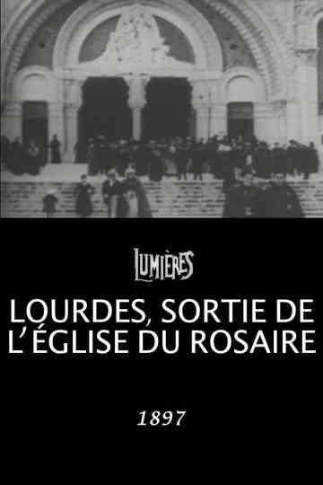 Lourdes leaving the Church of the Rosary poster