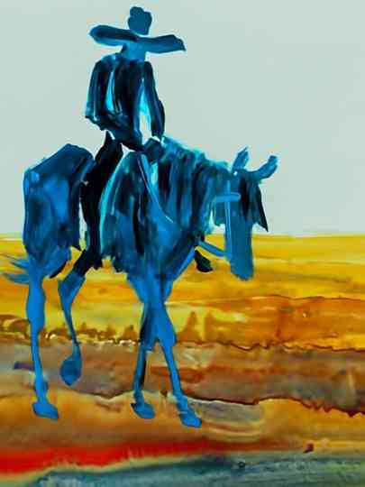 The Old Cowboy Poster