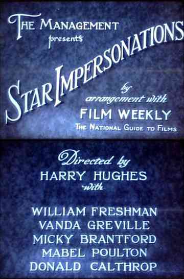 Star Impersonations Poster