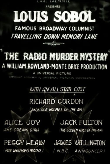 The Radio Murder Mystery Poster