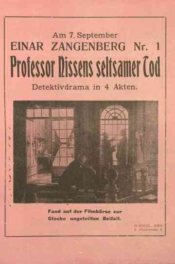 Professor Nissens seltsamer Tod Poster