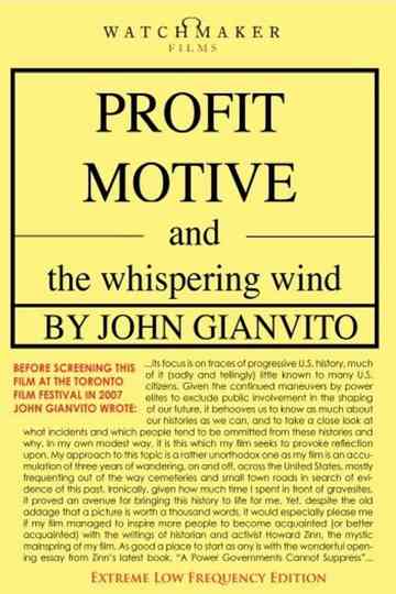 Profit Motive and the Whispering Wind Poster
