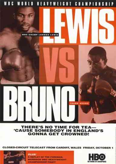 Frank Bruno vs Lennox Lewis Poster