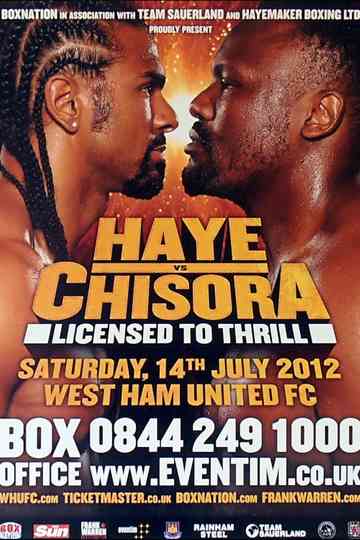 David Haye vs Derek Chisora Poster