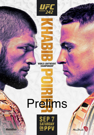 UFC 242 Khabib vs Poirier - Prelims Poster