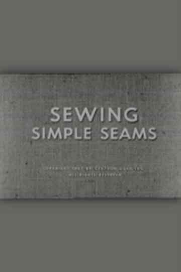 Sewing Simple Seams Poster