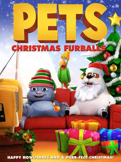 Pets Christmas Furballs Poster