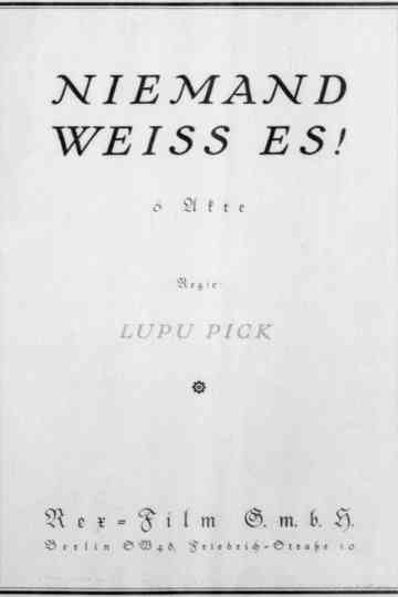 Niemand weiß es Poster