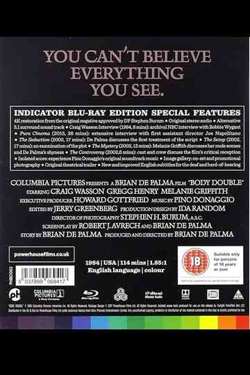 Pure Cinema: Joe Napolitano on Brian De Palma's Body Double Poster